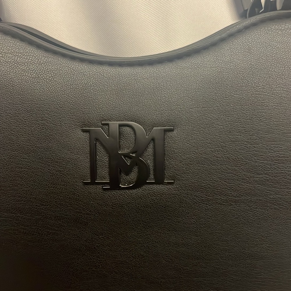 Badgley Mischka Large Tote/Crossbody with Braided Handles - Black - Picture 2 of 10